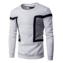 Charger l'image dans la galerie, Casual Sweatshirt O-Neck Patchwork Slim Fit Pull Over