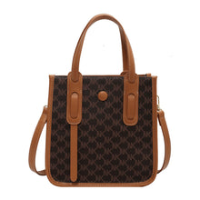 Charger l'image dans la galerie, Sac à main marron imprimé lettre