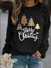 Charger l'image dans la galerie, Pull sans capuche à col rond et imprimé Merry Christmas