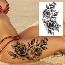 Charger l'image dans la galerie, Tatouages Temporaires Sexy de Fleurs pour Femme, résistant a l'eau