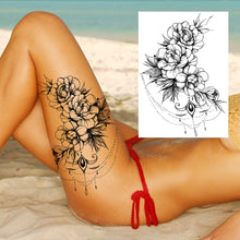 Charger l'image dans la galerie, Tatouages Temporaires Sexy de Fleurs pour Femme, résistant a l'eau