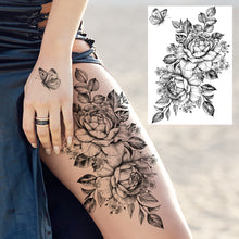 Charger l'image dans la galerie, Tatouages Temporaires Sexy de Fleurs pour Femme, résistant a l'eau