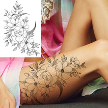 Charger l'image dans la galerie, Tatouages Temporaires Sexy de Fleurs pour Femme, résistant a l'eau