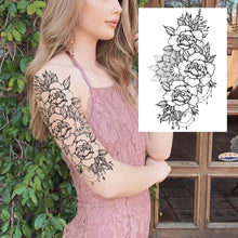 Charger l'image dans la galerie, Tatouages Temporaires Sexy de Fleurs pour Femme, résistant a l'eau