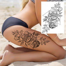 Charger l'image dans la galerie, Tatouages Temporaires Sexy de Fleurs pour Femme, résistant a l'eau