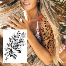 Charger l'image dans la galerie, Tatouages Temporaires Sexy de Fleurs pour Femme, résistant a l'eau