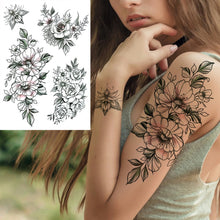 Charger l'image dans la galerie, Tatouages Temporaires Sexy de Fleurs pour Femme, résistant a l'eau