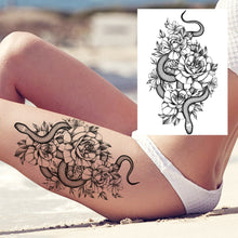 Charger l'image dans la galerie, Tatouages Temporaires Sexy de Fleurs pour Femme, résistant a l'eau