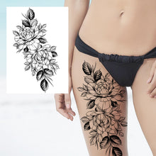 Charger l'image dans la galerie, Tatouages Temporaires Sexy de Fleurs pour Femme, résistant a l'eau