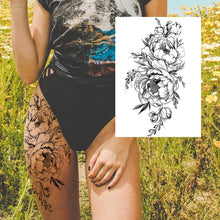 Charger l'image dans la galerie, Tatouages Temporaires Sexy de Fleurs pour Femme, résistant a l'eau