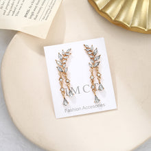 Charger l'image dans la galerie, Boucles D'oreilles En Cristal Bijoux alliage Diamant