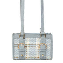 Charger l'image dans la galerie, Sacs à main à carreaux bleu ciel