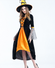Cargar imagen en el visor de la galería, Halloween costume sorcière costume Femme
