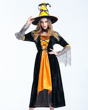 Load image into Gallery viewer, Halloween costume sorcière costume Femme
