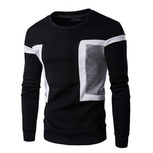Load image into Gallery viewer, Casual Sweatshirt O-Neck Patchwork Slim Fit Pull Over

