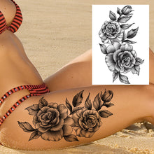 Load image into Gallery viewer, Tatouages Temporaires Sexy de Fleurs pour Femme, résistant a l&#39;eau

