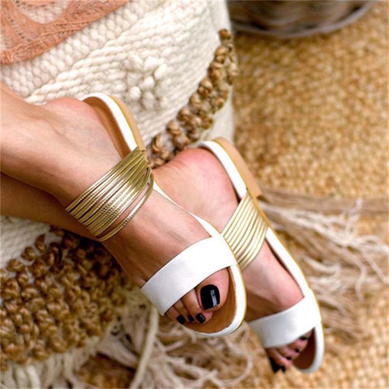 Sandales d'été pour femmes, chaussures de plage, nouvelle collection