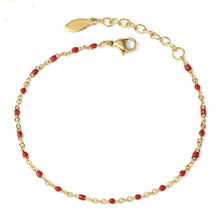 Lade das Bild in den Galerie-Viewer, Bracelet avec Petites Perles de couleur, fin et délicat Bracelet Femme
