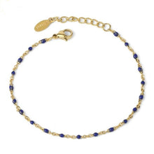 Cargar imagen en el visor de la galería, Bracelet mini perle bleu
