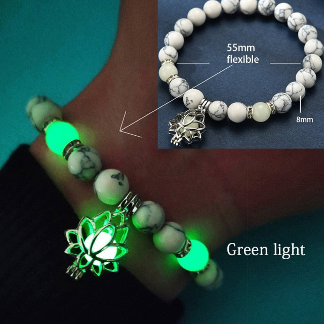Bracelet Yoga lumineux vert
