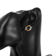 Cargar imagen en el visor de la galería, Boucles d&#39;oreilles rondes en cristal nouvelle collection 2022,
