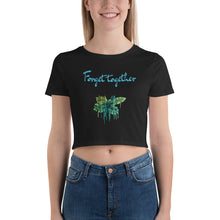 Load image into Gallery viewer, T-shirt Crop-Top original logo feuille palmiers
